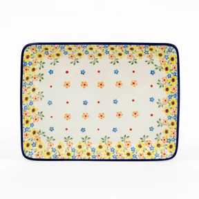 Tacka ceramiczna 111 24/18cm <br> 2225X Wiosenny bukiet